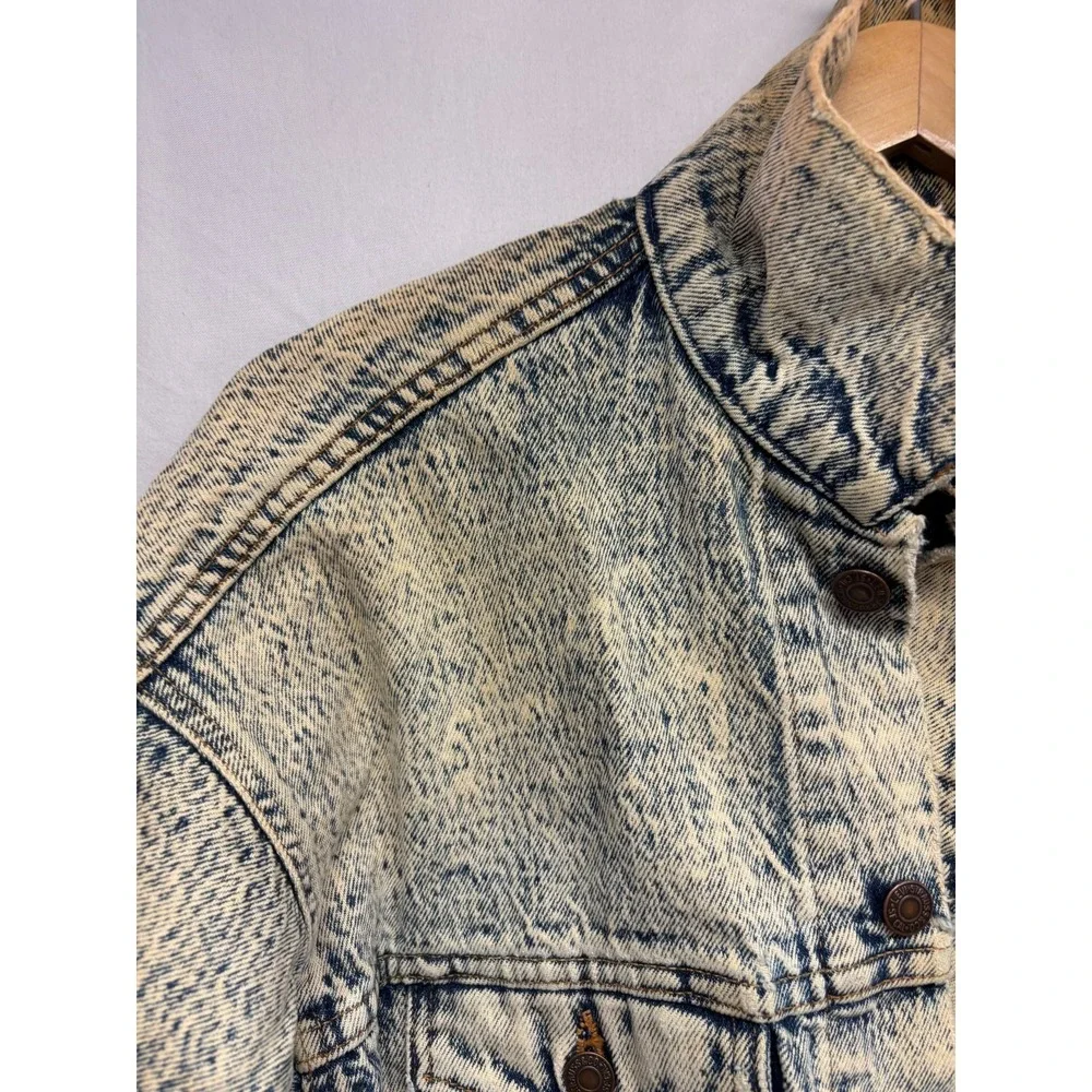 Levi's Trucker Jacket Men's Light Blue Long Sleeve Denim USA Vintage Crusty Dust